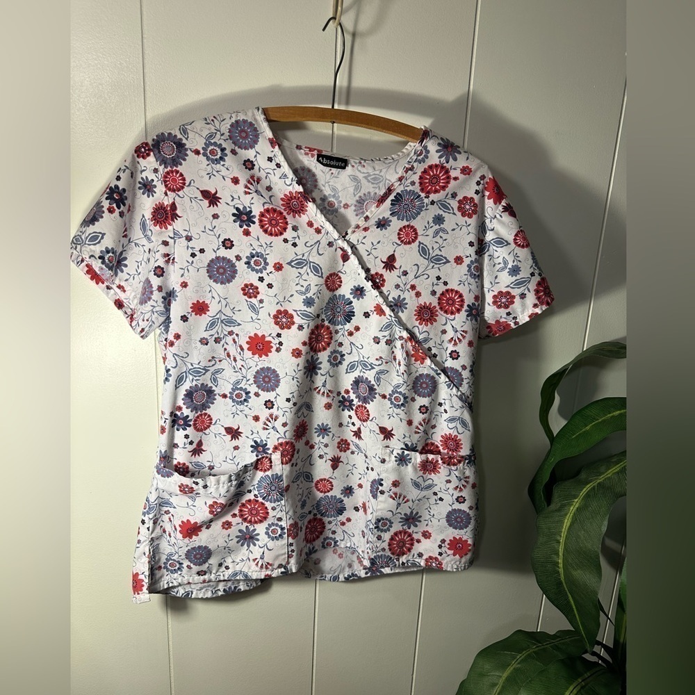 Absolute Floral Scrub Top, Women’s Size Small - Picture 4 of 10